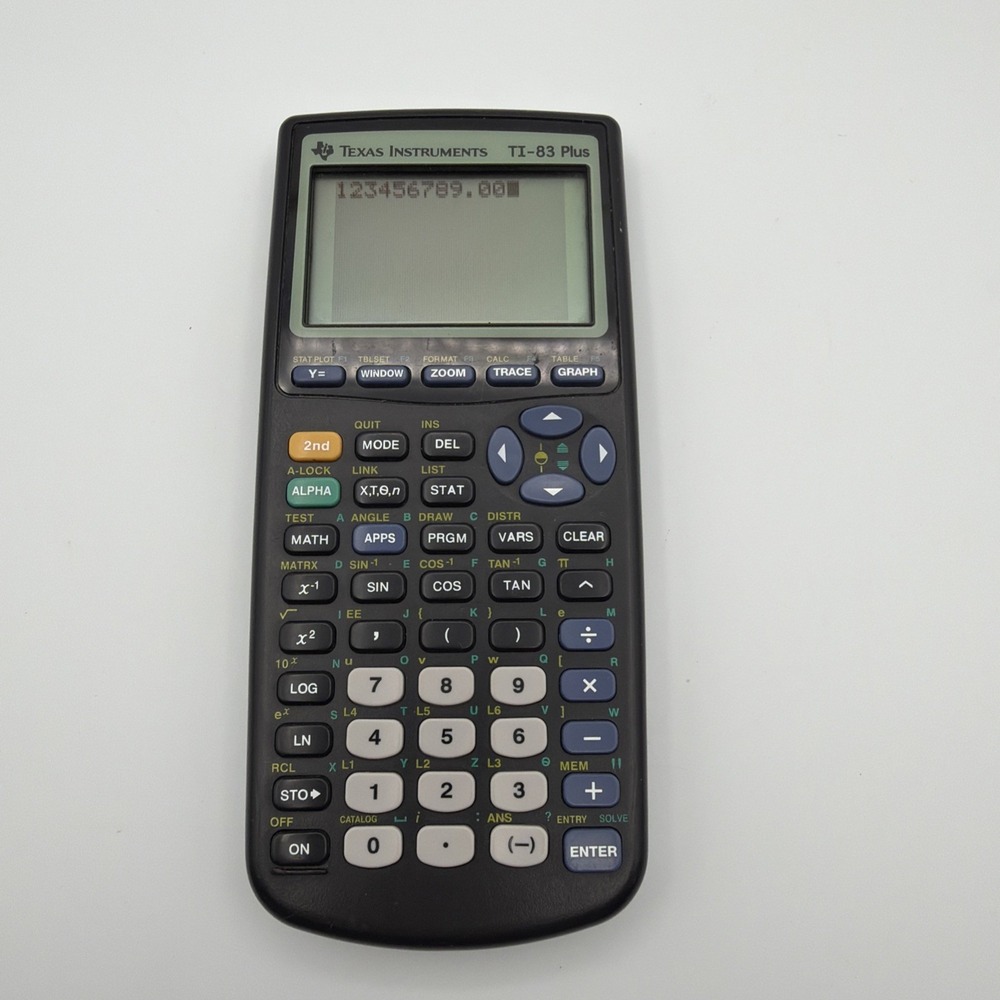 Texas Instruments TI-83 Plus Graphing Calculator No Cover TESTED + WORKING